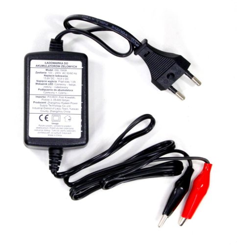 Töltő csipeszes 12V HF