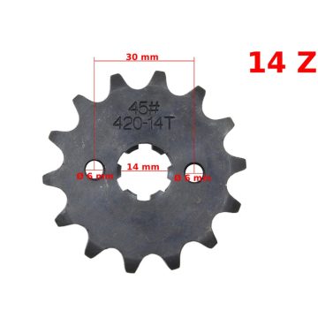 Lánckerék 420-as 14T 17/14mm