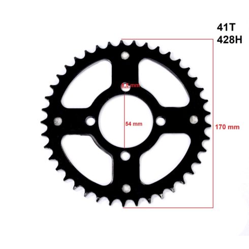 Hátsó lánckerék 428-as 41T 54mm
