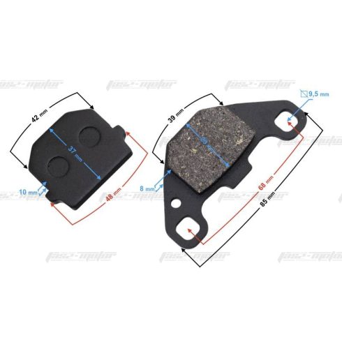 Fékbetét Barton Galactic 50 2T