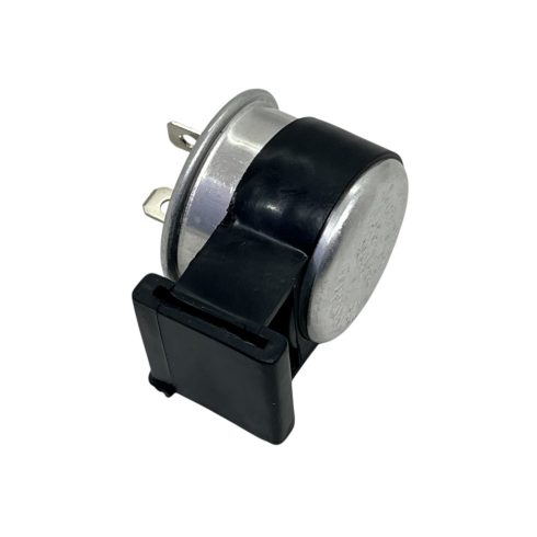 Irányjelző relé 12V 2 lábas kerek hangjelzős MK