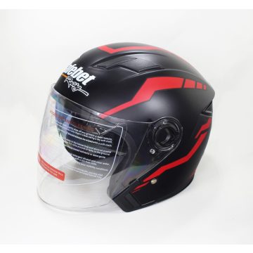 Nyitott bukósisak HF-223 matt fekete XL MR