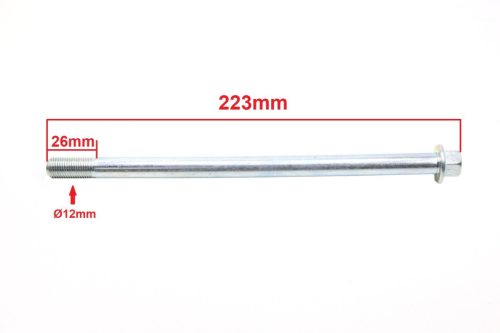 Keréktengely anyával 12x223mm MR