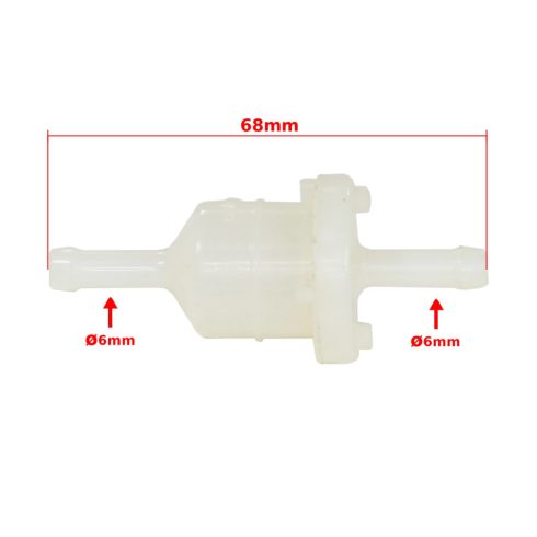 Benzinszűrő fehér 7.2mm MR