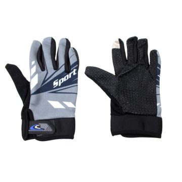 Motoros kesztyű YD Sport szürke L MR