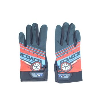 Motoros kesztyű YD piros/kék/fekete L MR