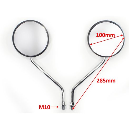 Visszapillantó tükör kerek 10mm MR