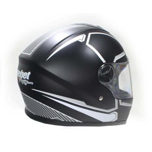 Zárt bukósisak Q217 matt fekete M MR