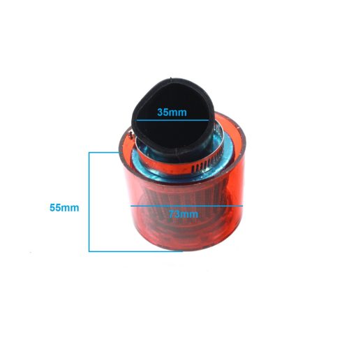 Sportlégszűrő 35mm 45° piros MR