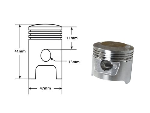Dugattyú 47mm 70cm3 MR