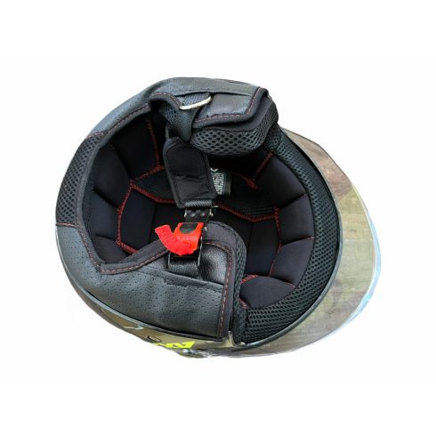 Nyitott bukósisak Axxis fekete-sárga XS