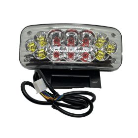Hátsó LED lámpa irányjelzővel téglalap 12V TM