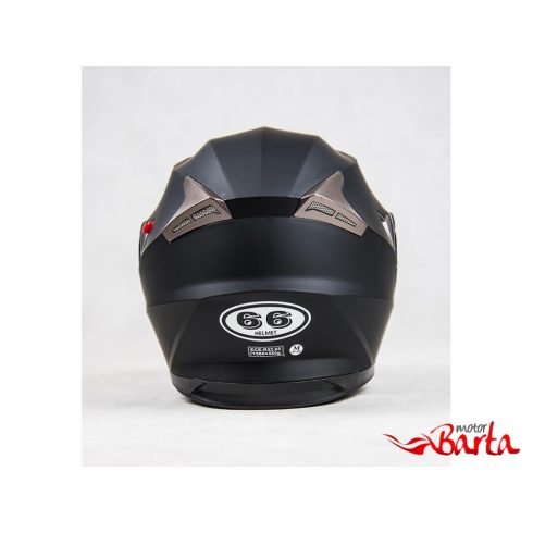 Zárt bukósisak BR-302 matt fekete XL